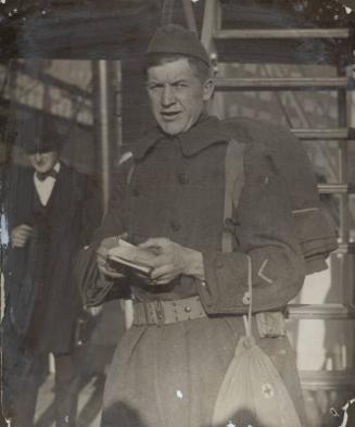 Grover Cleveland Alexander Standing in Military Uniform photograph, 1918