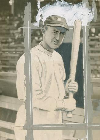 Ty Cobb with Bat photograph, between 1921 and 1926