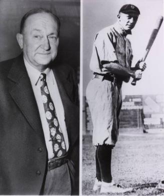 Ty Cobb Suit and Batting photograph, between 1907 and 1912 and 1951