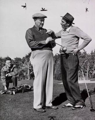 Ty Cobb and Tony Lazzeri Golfing photograph, 1939 January