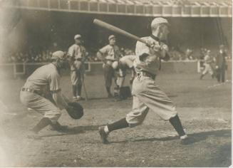 Johnny Evers Batting photograph, 1909