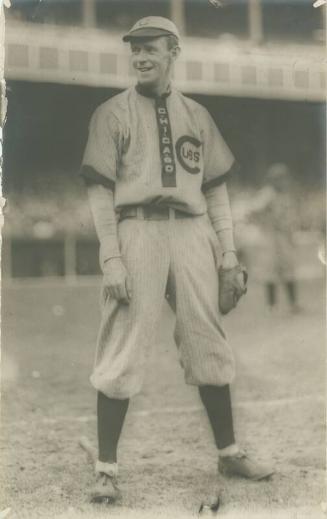 Johnny Evers Smiling on the Field photograph, 1909
