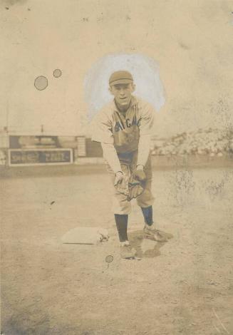 Johnny Evers Fielding photograph, 1906 June