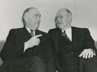 Johnny Evers and Con Casey photograph, 1938 January 08