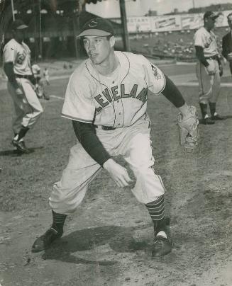 Bob Feller Pitching photograph, 1947 or 1948