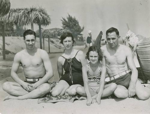 Bob Feller Family Vacation photograph, 1938 February