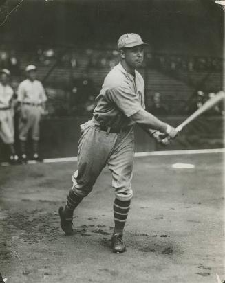 Jimmie Foxx Batting photograph, 1929 or 1930