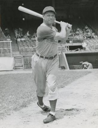Jimmie Foxx Posed Batting photograph, 1942