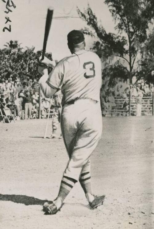 Jimmie Foxx Batting photograph, 1938 October 29