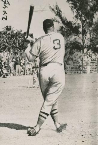 Jimmie Foxx Batting photograph, 1938 October 29