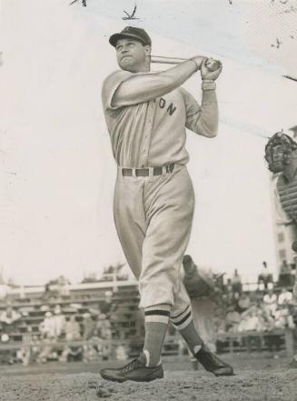 Jimmie Foxx Batting photograph, between 1936 and 1939