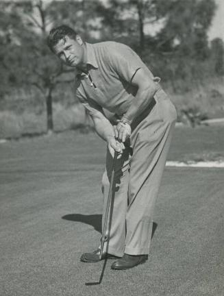 Jimmie Foxx Golfing photograph, 1937 January 21