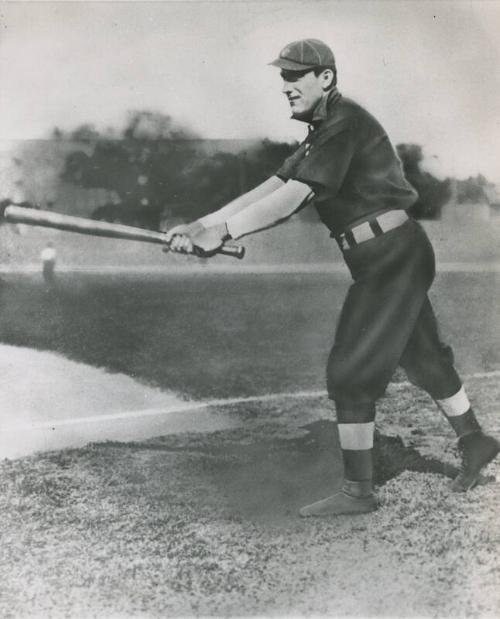 Nap Lajoie Hitting photograph, 1903 or 1904