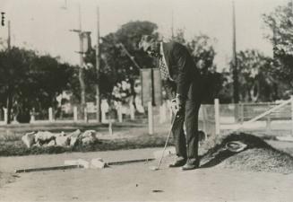 Nap Lajoie Miniature Golfing photograph, 1929