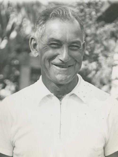 Nap Lajoie Poses for Portrait photograph, 1937 January 23