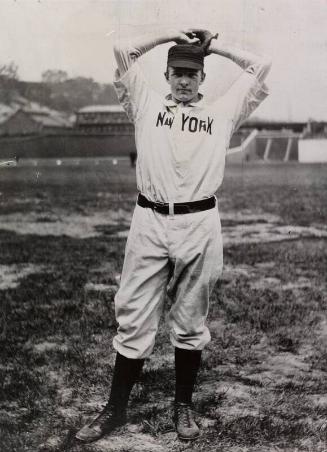 Christy Mathewson Pitching photograph, between 1902 and 1904