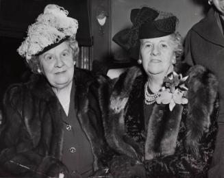 Jane Mathewson and Blanche McGraw photograph, 1948 February 26