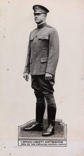 Christy Mathewson in Military Uniform photograph, circa 1918