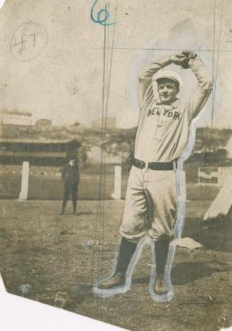 Christy Mathewson Pitching photograph, between 1900 and 1902