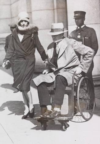 Walter Johnson in Wheelchair photograph, 1929 May