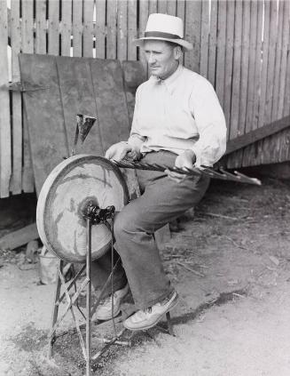Walter Johnson at His Farm photograph, 1935 August 06