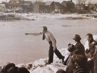Walter Johnson on Riverbank photograph, undated