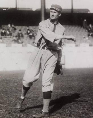 Walter Johnson Pitching photograph, between 1912 and 1915