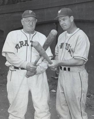 Mel Ott and Honus Wagner photograph, 1945 May 28