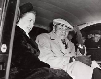 Babe Ruth and Nurse Agnes Kavanaugh photograph, 1947 February 15