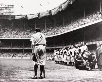 Babe Ruth Number Retirement photograph, 1948 June 13
