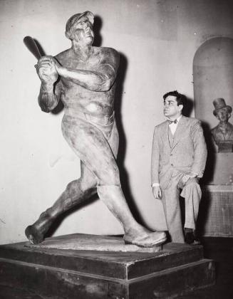 Babe Ruth Statue photograph, undated