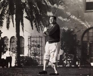 Babe Ruth Golfing photograph, 1930 January