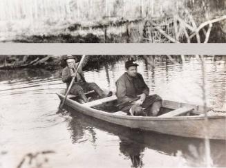 Babe Ruth Hunting in a Boat photograph, 1932 December 05