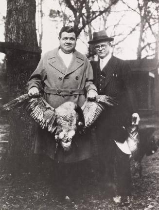 Babe Ruth and Frank Stevens Hunting photograph, 1930 December 13