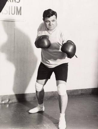 Babe Ruth Boxing photograph, 1929 January 07