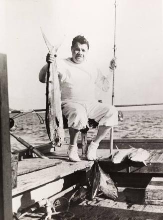 Babe Ruth Fishing photograph, 1933 November 10