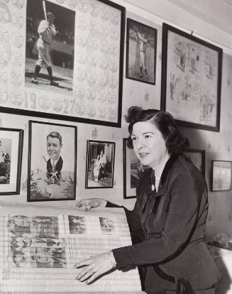 Claire Ruth with Babe Ruth Photographs photograph, 1953 December 21