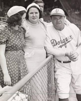 Babe, Claire, and Dorothy Ruth at a Game photograph, 1938 June