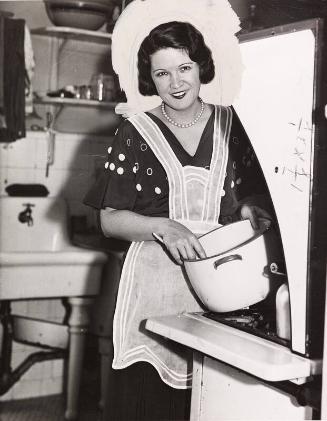 Claire Ruth Cooking photograph, undated
