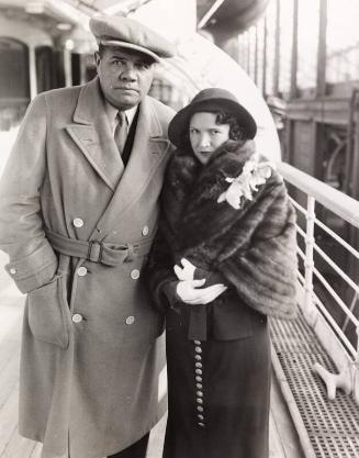 Babe and Claire Ruth photograph, 1932 November 10