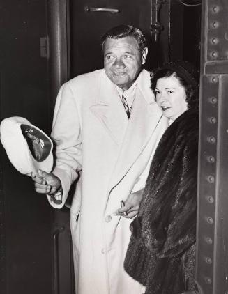 Babe and Claire Ruth photograph, 1948 March 27