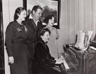 Babe Ruth and Family Singing photograph, undated