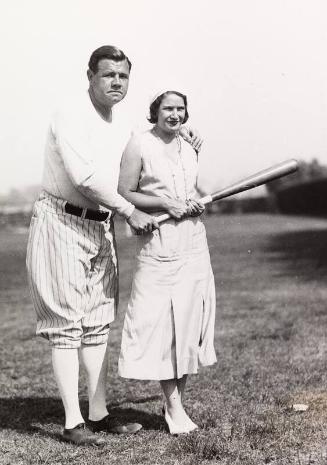 Babe and Claire Ruth photograph, 1932 April