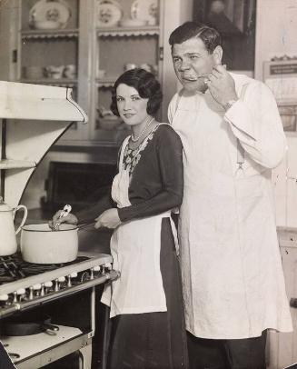 Babe and Claire Ruth Cooking photograph, circa 1929