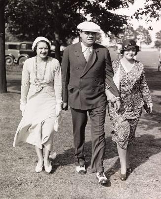 Babe, Claire, and, Julia Ruth Outside photograph, probably 1931