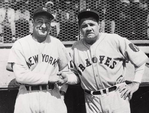 Babe Ruth and Lou Gehrig photograph, 1935