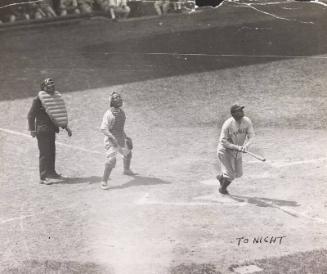 Babe Ruth Batting photograph, 1930 May 21
