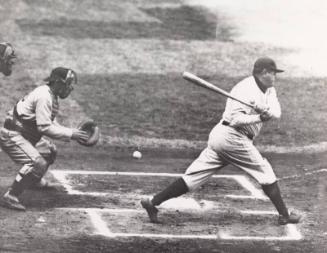 Babe Ruth Batting photograph, 1934 April