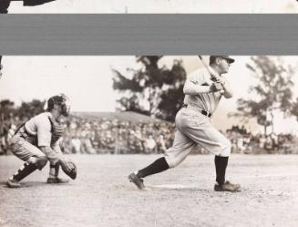 Babe Ruth Batting photograph, probably 1932