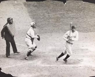 Babe Ruth Batting photograph, between 1920 and 1932